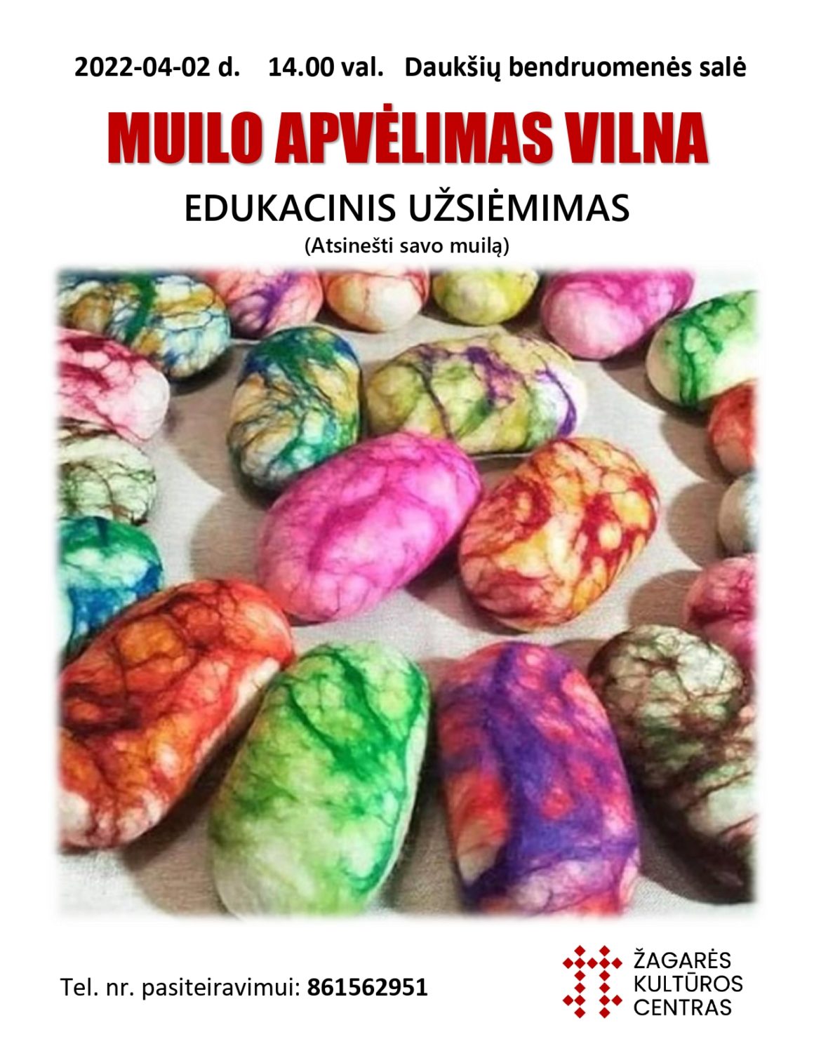 Edukacinis užsiėmimas „MUILO APVĖLIMAS VILNA“