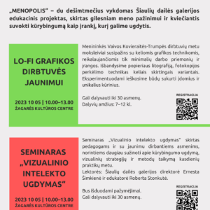 EDUKACINIS PROJEKTAS „MENOPOLIS“