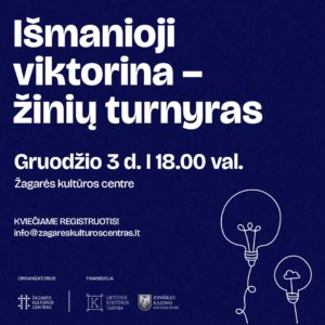 IŠMANIOJI VIKTORINA – ŽINIŲ TURNYRAS