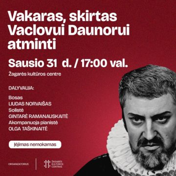 VAKARAS, SKIRTAS VACLOVUI DAUNORUI ATMINTI