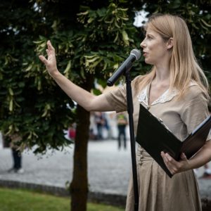 ATMINIMO KĖDĖS ATIDENGIMAS ŽAGARĖS ŽYDAMS – POETINĖ-MUZIKINĖ PROGRAMA / ŽAGARĖS VYŠNIŲ FESTIVALIS 2025