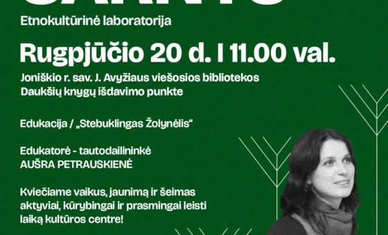 EDUKACIJA „STEBUKLINGAS ŽOLYNĖLIS“ / AUŠRA PETRAUSKIENĖ / ŠAKNYS 2025