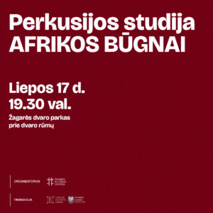 PERKUSIJOS STUDIJA AFRIKOS BŪGNAI