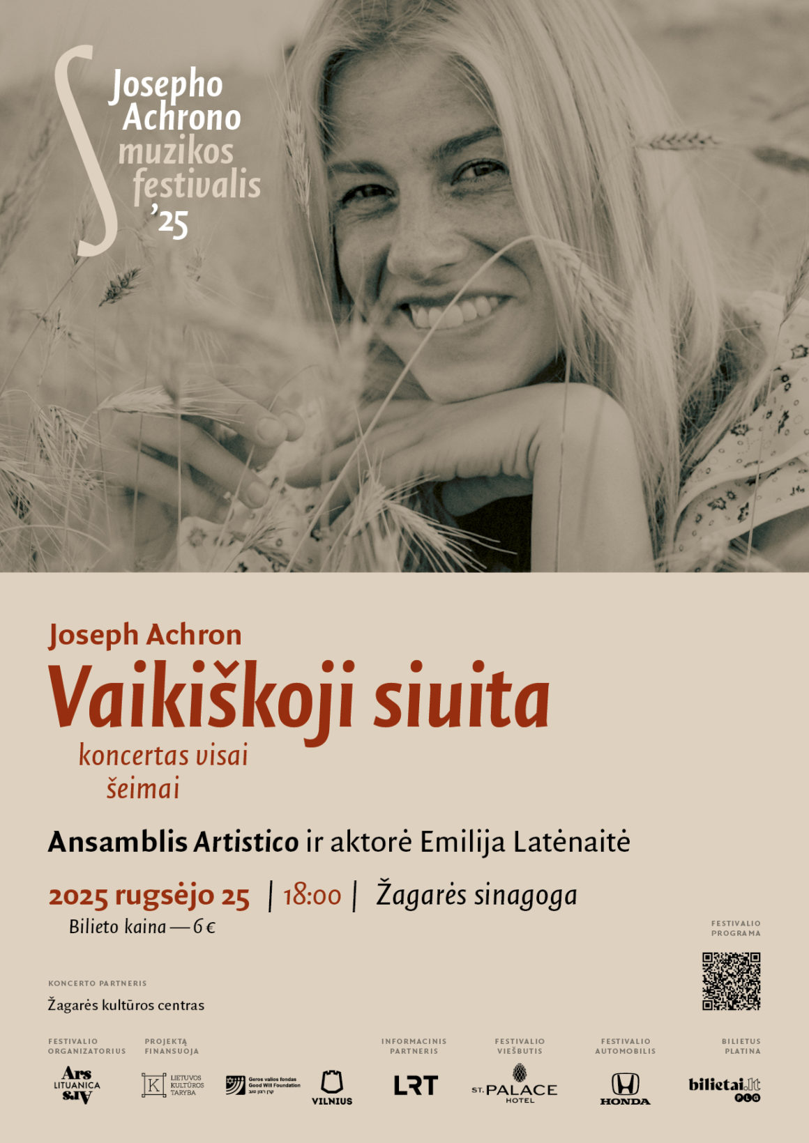 VAIKIŠKOJI SIUITA / JOSEPHO ACHRONO MUZIKOS FESTIVALIS 2025