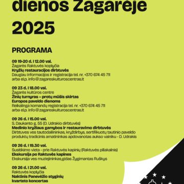 EUROPOS PAVELDO DIENOS ŽAGARĖJE 2025