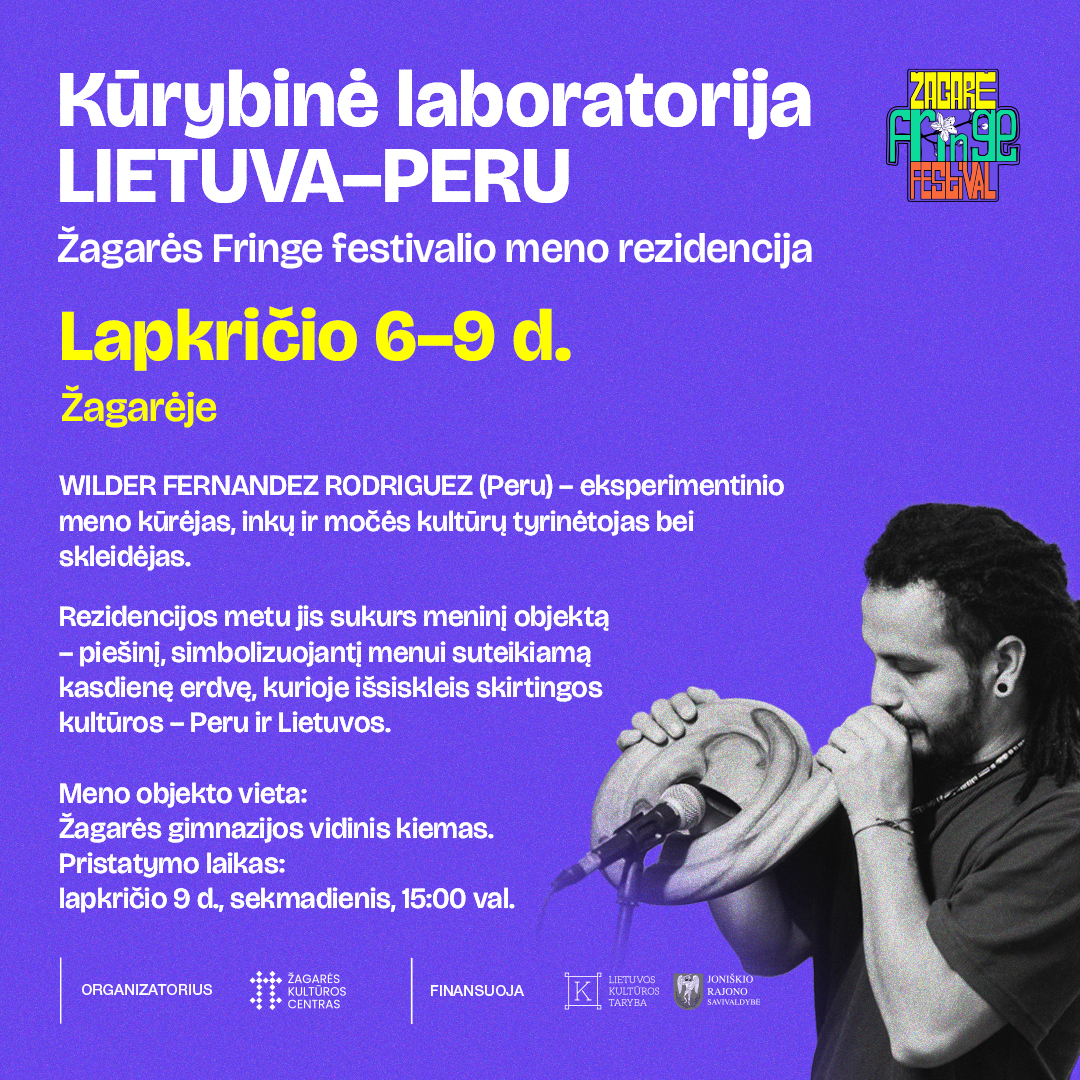 ZKC_rez1_single LIETUVA-PERU / ŽAGARĖS FRINGE FESTIVALIO MENO REZIDENCIJA 2025