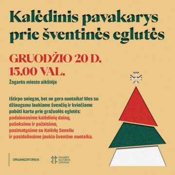 KALĖDINIS PAVAKARYS PRIE ŠVENTINĖS EGLUTĖS