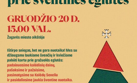 KALĖDINIS PAVAKARYS PRIE ŠVENTINĖS EGLUTĖS