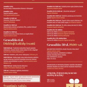 ŠVENTINIAI RENGINIAI ŽAGARĖJE