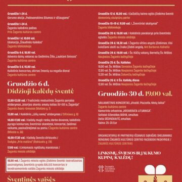 ŠVENTINIAI RENGINIAI ŽAGARĖJE