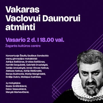 VAKARAS VACLOVUI DAUNORUI ATMINTI
