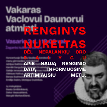 VAKARAS VACLOVUI DAUNORUI ATMINTI