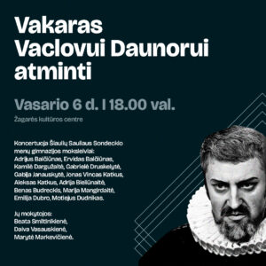 VAKARAS VACLOVUI DAUNORUI ATMINTI