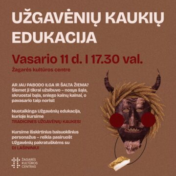 UŽGAVĖNIŲ KAUKIŲ EDUKACIJA