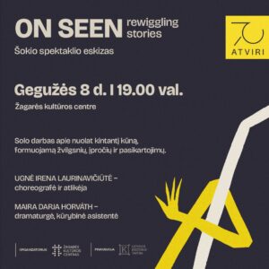 ON SEEN (rewiggling stories) / ŠOKIO SPEKTAKLIO ESKIZAS