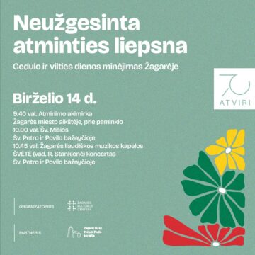 „NEUŽGESINTA ATMINTIES LIEPSNA“ / GEDULO IR VILTIES DIENA