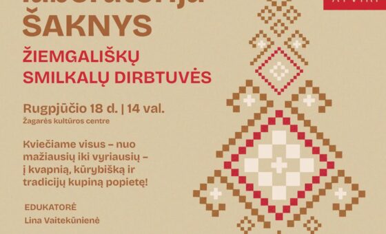 ŽIEMGALIŠKŲ SMILKALŲ DIRBTUVĖS / ŠAKNYS 2026
