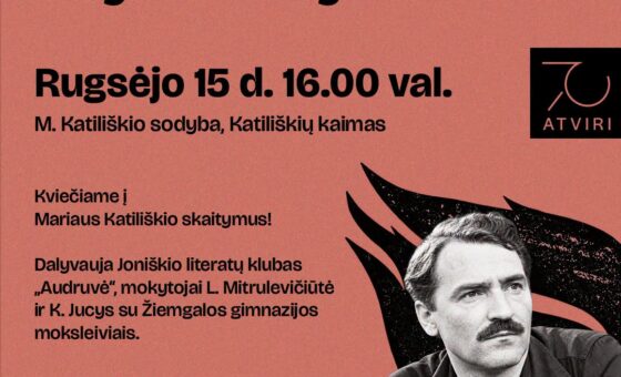 MARIAUS KATILIŠKIO KŪRYBOS SKAITYMAI